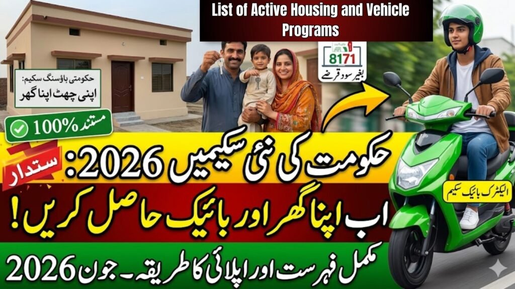 List of Active Housing and Vehicle Programs
