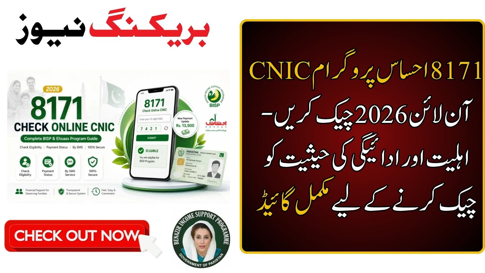 8171 Ehsaas Program CNIC Check Online
