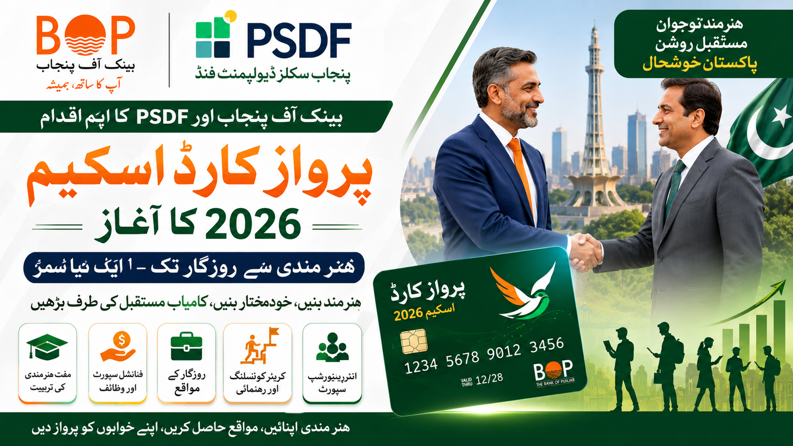BOP and PSDF Agree to Launch Parwaaz Card Scheme 2026 – A New Era of Skills Development and Employment in Pakistan